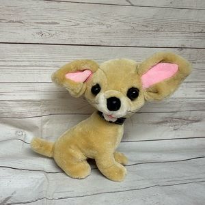 Goffa Int'L Group Plush Animal Chihuahua Dog Medium 11" tan Large Eyes